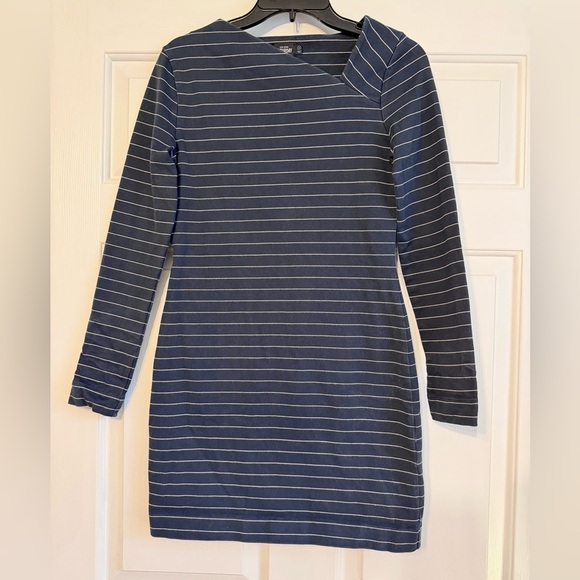 kate spade Dresses & Skirts - Kate Spade Saturday Navy and White Striped Long Sleeve Dress